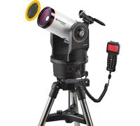 Bresser Messier MCX-102 Telescope with 1470 mm focal length and GoTo EQ/AZ telescope with either equatorial or azimuthal mount including tripod