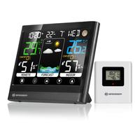 Bresser MeteoTemp BF Wireless Weather Station with Touch Screen, Wireless Outdoor Sensor, Atmospheric Pressure, Weather Forecast, Ambient Temperature,