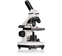 Bresser Microscope Biolux NV 20x-1280x with accessories | Incident and transmitted light, USB HD camera for PC, Windows 10 and 11, Mechanical stage, 5 prepared slides, Carry case