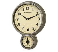 Bresser Mytime Retro Kitchen Clock and Timer, Stainless Steel