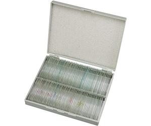 Bresser Prepared Slides with Wooden Box (Pack of 100 Pieces)