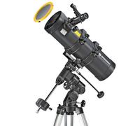 Bresser Telescope Spica 130/650 EQ3 - parabolic Reflector with Smartphone Adapter and solar filter