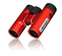 BRESSER Spirit Compact Binoculars 6x24 red | 6x magnification, 185 g lightweight, suitable for glasses wearers, fully multi coated optics, 154 m field of view