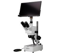 BRESSER Stereo Microscope Advance ICD 10x-160x Zoom with MikroCam MINI Full HD H