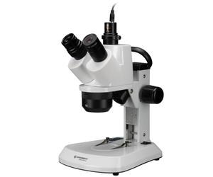 BRESSER Stereo Trinocular Microscope Analyth STR 10x-40x with Full HD eyepiece camera