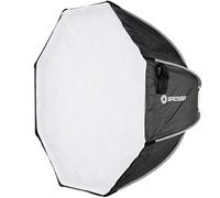 Bresser Super Quick Release Octabox 65 cm with Elinchrom Connection - White Fabric Octabox with Quick Release Function, Diffuser Cloths, Protective Case