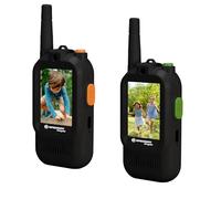 Bresser Youngster Video Walkie Talkies for Children with 2 Inch Display, Rechargeable Battery, Voice Changer, USB C Charging Cable
