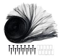 Bretoes Koi Pond Net, Black Heavy Woven Net, Garden Farm Net, to Protect Koi, Fruits and Vegetables from Animals Such as herons and Cats (4.5 m x 4.5 m, Black)