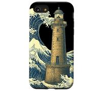 Breton Lighthouse The Great Wave off Kanagawa Hokusai Art Case for iPhone SE (2020) / 7/8