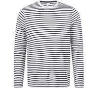 Breton Striped Long Sleeve Crew Neck T Shirt Casual Cotton Tops Men Women