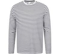 Breton Striped Long Sleeve Crew Neck T Shirt Casual Cotton Tops Men Women