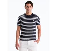 Original Penguin Men's ORG Jrsy Breton TEE T-Shirt, Dark Sapphire, XL