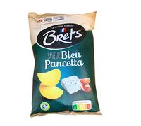 Brets Blue Cheese Pancetta Crisps Crinkle Cut - Gluten Free Made with 100% French Potatoes Made in France No Perservatives No Added MSG
