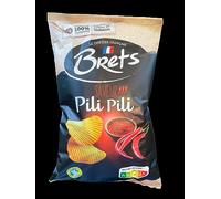 Brets Piri Piri Crisps Crinkle Cut 10X125g - Made with 100% French Potatoes Made in France No Perservatives No Added MSG…