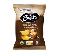 Brets Potato Chips Aligot Aveyron Style Flavour Crisps 125g Made with 100% French Potatoes Made in France No Perservatives No Added MSG