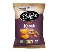 Brets Potato Chips Kebab Flavour Crisps 125g Made with 100% French Potatoes Made in France No Perservatives No Added MSG