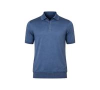 Brett Johnson ribbed-trim polo shirt - Blue 48-50-52-54