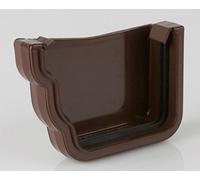 Brett Martin 106mm Prostyle (Ogee) Gutter Left Hand External Stopend BR087LBR Brown