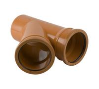 Brett Martin 110mm 45 Degree Branch (Double Socket) Brown