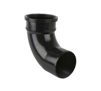 Brett Martin 110mm Push-Fit Soil 92.5 Single Socket Bend Colour:: Blac 110mm Push-Fit Soil 92.5 Single Socket Bend