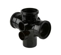 Brett Martin 110mm Push-Fit Soil 92.5 Triple Socket Double Branch Colo 110mm Push-Fit Soil 92.5 Triple Socket Double Branch