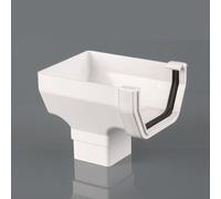 Brett Martin 114mm Squarestyle Stopend Outlet Colour: Artic White 114mm Squarestyle Stopend Outlet