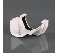 Brett Martin 114mm Squarestyle To Ogee Adaptor LH White Colour: White 114mm Squarestyle To Ogee Adaptor Left hand White