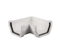 Brett Martin 120 Degree Gutter Angle Colour: Artic White Brett Martin 114mm Squarestyle 120 Gutter Angle