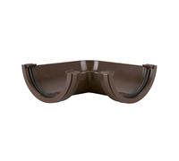Brett Martin 120 Degree Gutter Angle Colour:: Brown 112mm Half round Gutter Angle 120