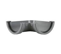Brett Martin 120 Degree Gutter Angle Colour:: Grey 112mm Half round Gutter Angle 120