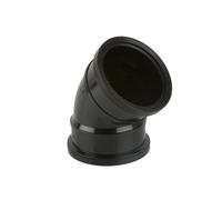 Brett Martin 135 Degree 110mm Double Socket Bend Colour:: Black 135 Degree 110mm Double Socket Bend