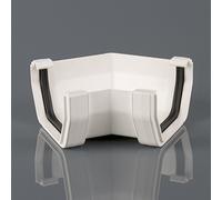 Brett Martin 135 degree Angle for 114mm Squarestyle Gutter system WHITE BR059W