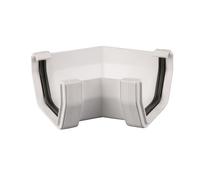Brett Martin 135 Degree Gutter Angle Colour: Artic White Brett Martin 114mm Squarestyle 135 Gutter Angle