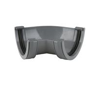Brett Martin 135 Degree Gutter Angle Colour:: Grey 112mm roundstyle Gutter Angle 135