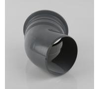 Brett Martin 160mm Downpipe 135 Single Socket Bend Colour:: Grey 160mm Downpipe 135 Single Socket Bend