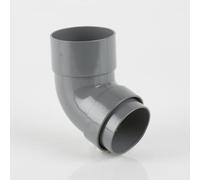 Brett Martin 68mm Round Downpipe 112 1/2 Top & Bottom Offset Downp 68mm Round Downpipe 112.5 Offset Bend