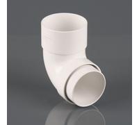 Brett Martin 68mm Round Downpipe 112 1/2 Top & Bottom Offset Downp 68mm Round Downpipe 112.5 Offset Bend
