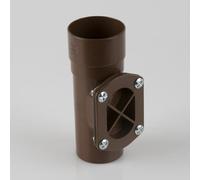 Brett Martin 68mm Round Downpipe Access Pipe Colour:: Brown 68mm Round Downpipe Access Pipe