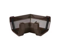 Brett Martin 90 Degree Gutter Angle Colour:: Brown 114mm Squarestyle 90 Gutter Angle