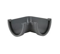 Brett Martin 90 Degree Gutter Angle Colour:: Grey 115mm Deepstyle 90 Gutter Angle