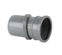 Brett Martin Adjustable Single Socket Bend 0 - 30 Degree Colour: Grey 110mm Underground Drainage Double Socket 45 Bend