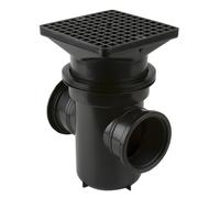 Brett Martin Back Inlet Roddable Gully 90 Outlet - Square Grid Back Inlet Roddable Gully 90 Outlet 110mm - Square Grid