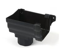 Brett Martin Cascade 106mm prostyle left hand stopend outlet colour: A Cascade 106mm prostyle left hand stopend outlet