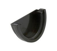 Brett Martin Deep Style Gutter Stop End 115mm Black Home Diy External Guttering Downpipe Connector Cap Off Prevents Water Spills