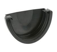 Brett Martin Deep Style Gutter Stop End 170mm Black Home Diy External Guttering Downpipe Connector Cap Off Prevents Water Spills