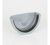 Brett Martin Deep Style Gutter Stop End 170mm Grey Home Diy External Guttering Downpipe Connector Cap Off Prevents Water Spills