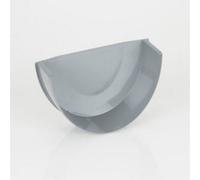 Brett Martin Deep Style Gutter Stop End 170mm Grey Home Diy Internal Guttering Downpipe Connector Cap Off Prevents Water Spills