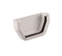 Brett Martin External Stopend Colour: Artic White Brett Martin 114mm Squarestyle External Stopend