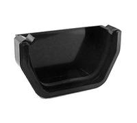 Brett Martin External Stopend for 114mm Squarestyle Gutter System Black BR057B