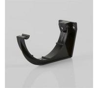 Brett Martin Half Round Fascia Bracket 112mm Black Rainwater Gutter Drainage System Home Diy Downpipe Wall Holder Support
